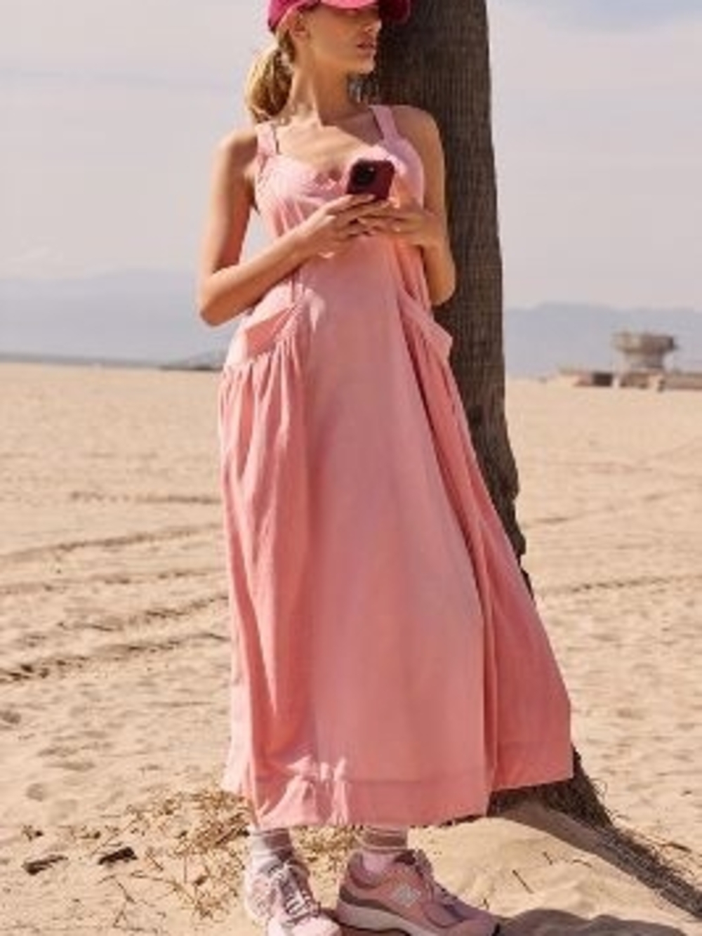 Daily Practice by Anthropologie | Island Sleeveless Maxi Dress – Pink – Size 1X